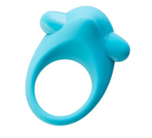 Голубое эрекционное силиконовое кольцо TOYFA A-Toys (голубой)