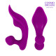 Фиолетовый массажёр с 9 режимами вибрации и пультом ДУ (фиолетовый)