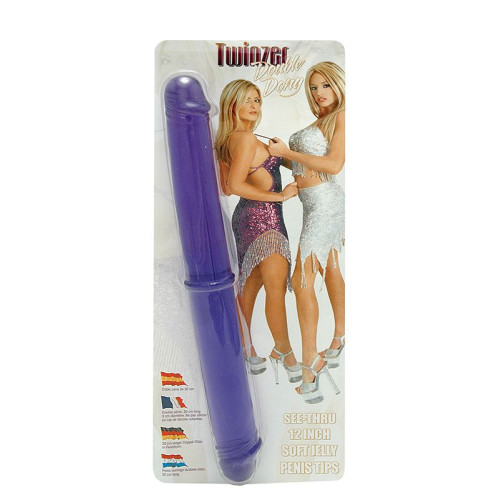 Двухсторониий фаллоимитатор Twinzer Double Dong - 33 см. (фиолетовый)