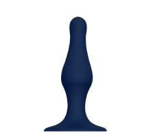 Синяя анальная пробка SILICONE PLUG LARGE - 15,6 см. (синий)