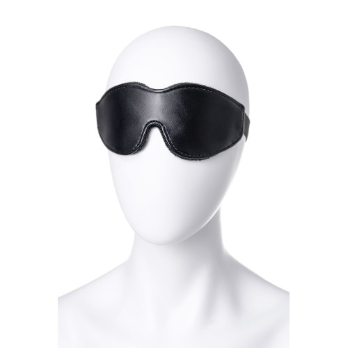 Черная маска Anonymo из искусственной кожи (черный)