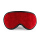 Красная сплошная маска на резиночке с черной окантовкой (красный с черным)