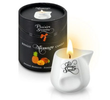 Массажная свеча с ароматом манго и ананаса Bougie de Massage Ananas Mangue - 80 мл. (белый)