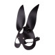 Чёрная кожаная маска с длинными ушками (черный)