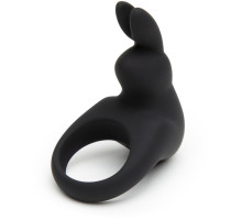 Черное эрекционное виброкольцо Happy Rabbit Rechargeable Rabbit Cock Ring (черный)