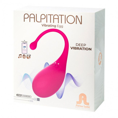 Ярко-розовый вибростимулятор-яйцо Palpitation (ярко-розовый)