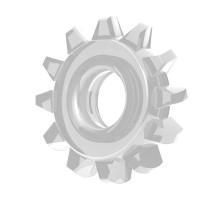 Прозрачное кольцо с лучиками POWER PLUS Cockring (прозрачный)