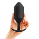Черная анальная пробка для ношения B-vibe Snug Plug 6 - 17 см. (черный)
