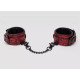 Красно-черные наручники Reversible Faux Leather Wrist Cuffs (красный с черным)