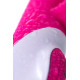 Розовый вибратор с клиторальным стимулятором ELLY с подогревом - 21,5 см. (розовый)