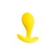 Желтая анальная втулка Blob - 5,5 см. (желтый)