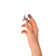 Дымчатое эрекционное кольцо с фиксацией мошонки (дымчатый)