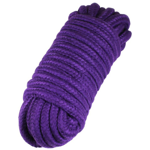 Фиолетовая верёвка для бондажа и декоративной вязки - 10 м. (фиолетовый)