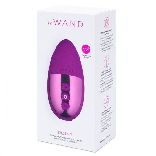 Фиолетовый утяжеленный премиум-вибратор Le Wand Point (фиолетовый)