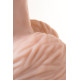 Гигантский фаллоимитатор на присоске в комплекте с трусиками - 33 см. (телесный)