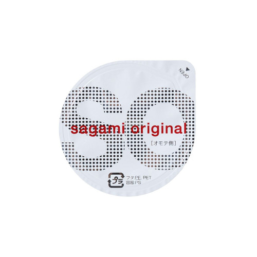 Ультратонкие презервативы Sagami Original 0.02 - 2 шт. (прозрачный)