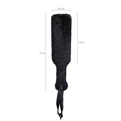 Двусторонняя шлепалка Anonymo - 37 см. (малиновый с чёрным)
