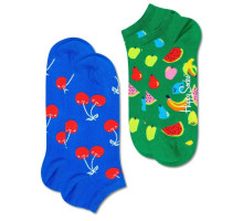 Набор из 2 пар носков 2-Pack Fruit Low Sock с фруктами (синий с зеленым|25)