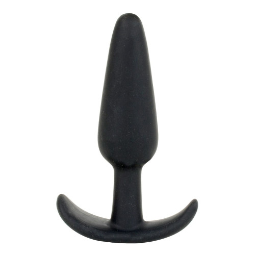 Анальная пробка для ношения Mood Naughty 3  Silicone - 7,6 см. (черный)