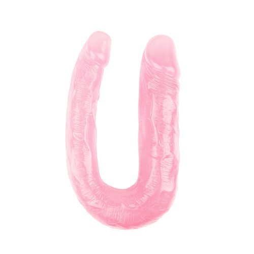 Розовый U-образный фаллоимитатор 13 Inch Dildo - 17 см. (розовый)