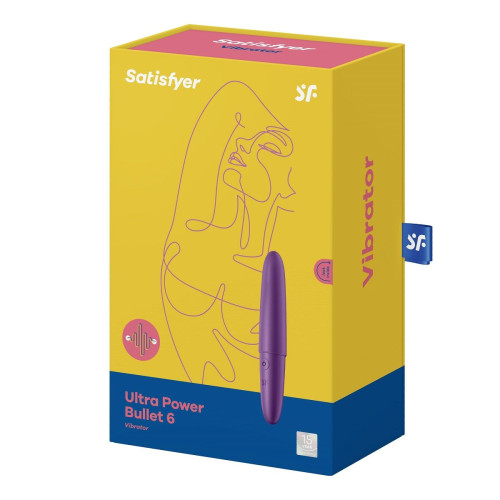 Фиолетовый мини-вибратор Ultra Power Bullet 6 (фиолетовый)