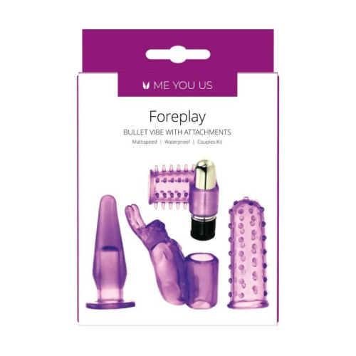Фиолетовый вибронабор Foreplay Couples Kit (фиолетовый)