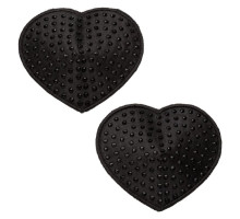 Черные пэстисы в форме сердечек Heart Pasties (черный)