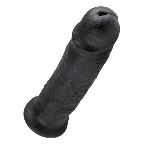 Чёрный фаллос-гигант 10  Cock - 25,4 см. (черный)