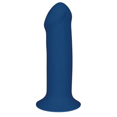 Синий фаллоимитатор двойной плотности Hitsens 1 - 17,7 см. (синий)