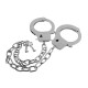 Наручники на длинной цепочке с ключами Metal Handcuffs Long Chain (серебристый)