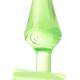 Зеленая анальная втулка с ограничителем - 6,5 см. (зеленый)
