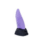 Фиолетовый стимулятор  Язык дракона  - 20,5 см. (фиолетовый с черным)