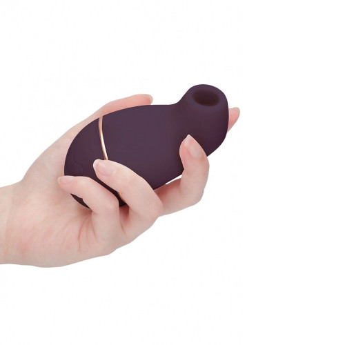 Фиолетовый клиторальный вакуум-волновой массажер Irresistible Kissable (фиолетовый)