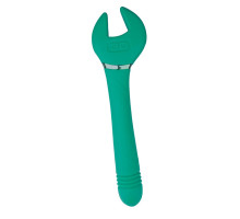 Зеленый двусторонний вибратор Key Control Massager Wand в форме гаечного ключа (зеленый)