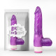 Фиолетовый вибратор Luv Pleaser - 20 см. (фиолетовый)