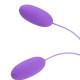 Фиолетовые гладкие виброяйца, работающие от USB (фиолетовый)