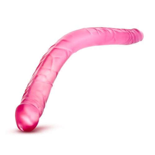 Розовый двусторонний фаллоимитатор B Yours 16  Double Dildo - 40,6 см. (розовый)