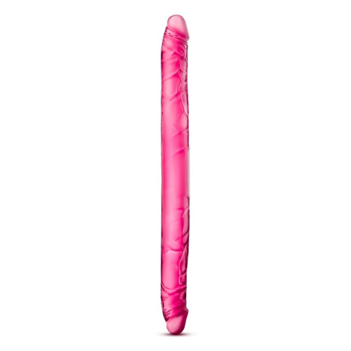 Розовый двусторонний фаллоимитатор B Yours 16  Double Dildo - 40,6 см. (розовый)