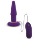Фиолетовая анальная вибропробка APEX BUTT PLUG LARGE PURPLE - 15 см. (фиолетовый)