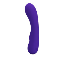 Фиолетовый изогнутый вибратор Matt - 19 см. (фиолетовый)