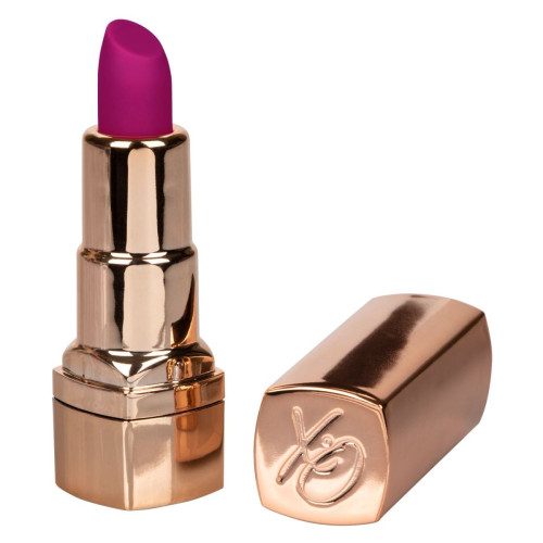 Золотистый вибратор-помада с пурпурным мягким кончиком Hide & Play Rechargeable Lipstick (золотистый)
