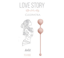 Розовые вагинальные шарики Cleopatra Tea Rose (розовый)