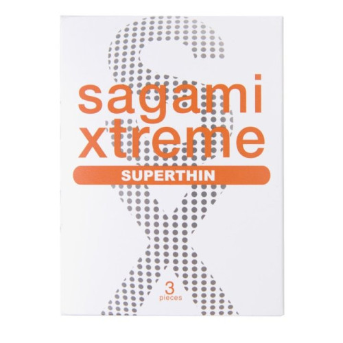 Ультратонкие презервативы Sagami Xtreme Superthin - 3 шт. (прозрачный)