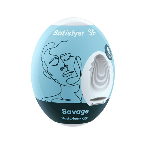 Мастурбатор-яйцо Satisfyer Savage Mini Masturbator (белый)