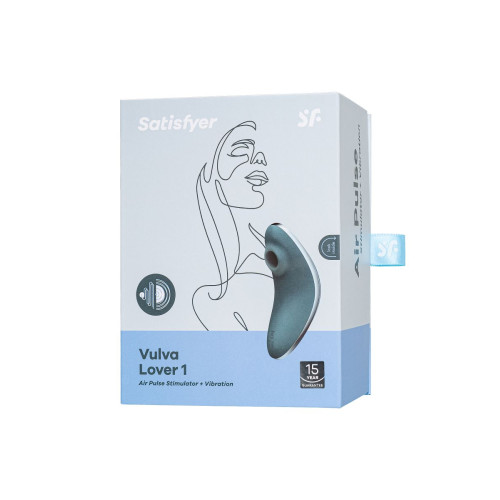 Синий вакуум-волновой вибростимулятор клитора Satisfyer Vulva Lover 1 (синий)