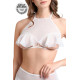 Эротический бралетт Karen с открытой грудью (белый|46-48)