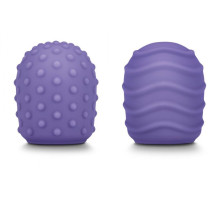 Набор из 2 фиолетовых текстурированных насадок для Le Wand Petite (фиолетовый)