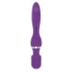 Фиолетовый двусторонний вибростимулятор G Motion Rabbit Wand - 25,4 см. (фиолетовый)