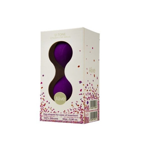 Фиолетовые вагинальные шарики U-tone (фиолетовый)