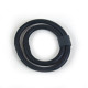 Черное двойное эрекционное кольцо (черный)